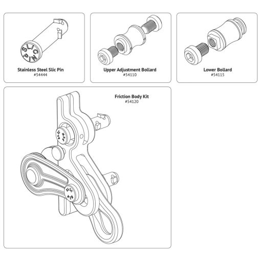 REPUESTOS DE FRICCION DEL ROPE RUNNER PRO